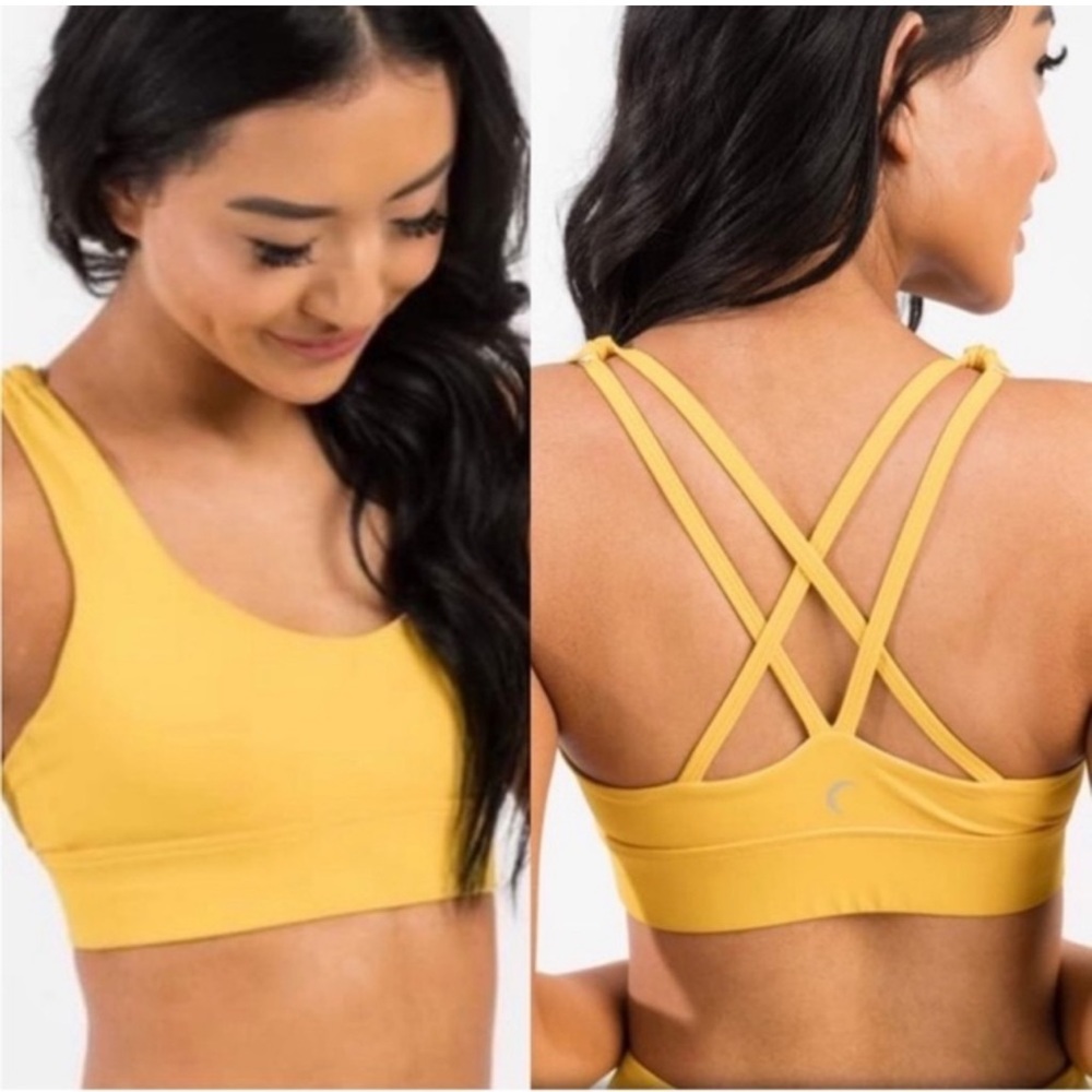 Zyia Light & Tight Yellow Sports Bra